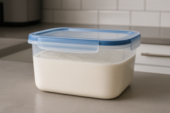 Dosa better in hygenic closed plastic container