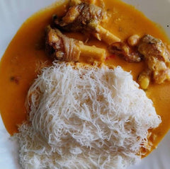 Idiyappam with Mutton Paya